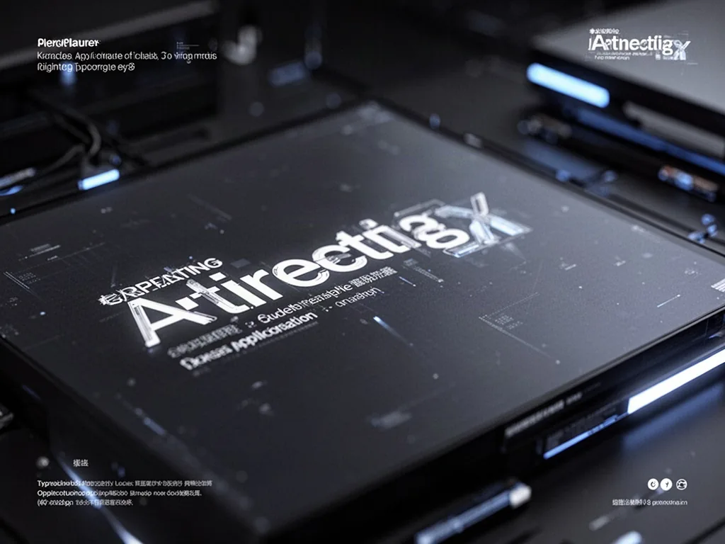 Application de typographie pour dessiner des lettres originales sur une tablette