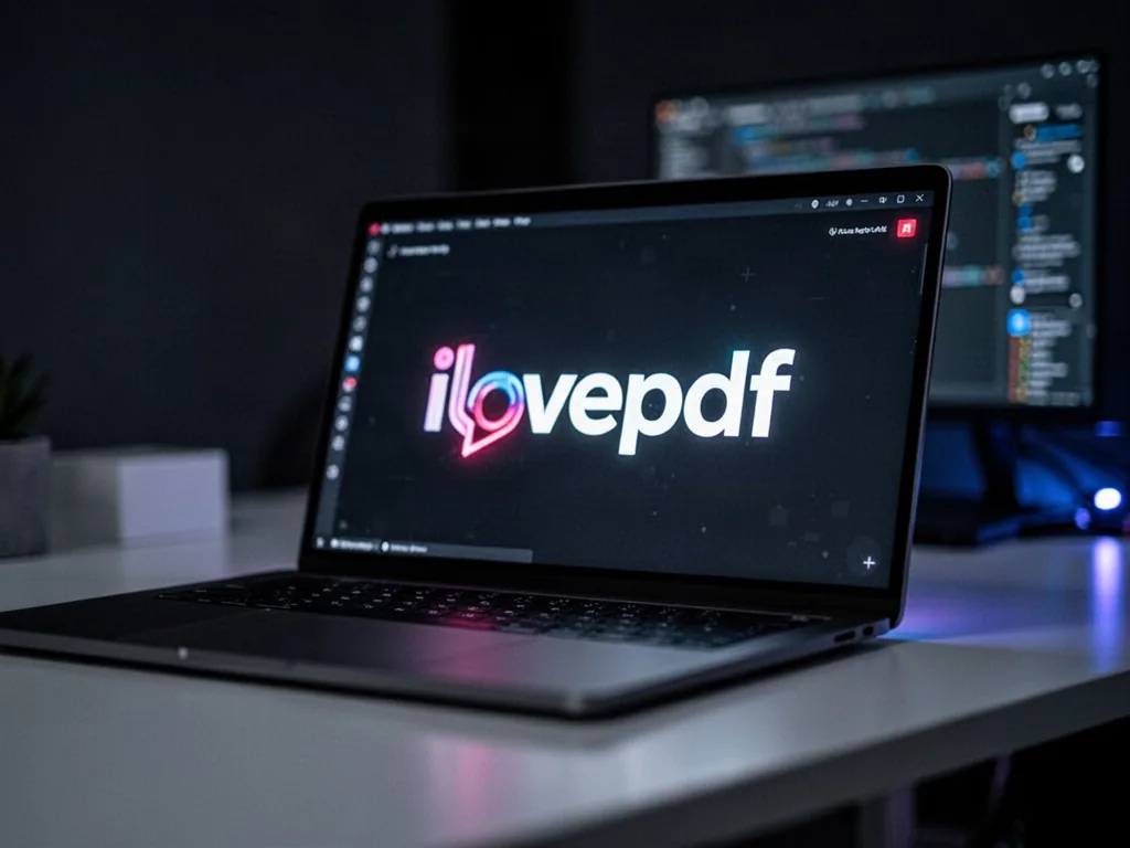 Un utilisateur glisse des fichiers PDF dans iLovePDF pour les fusionner et convertir