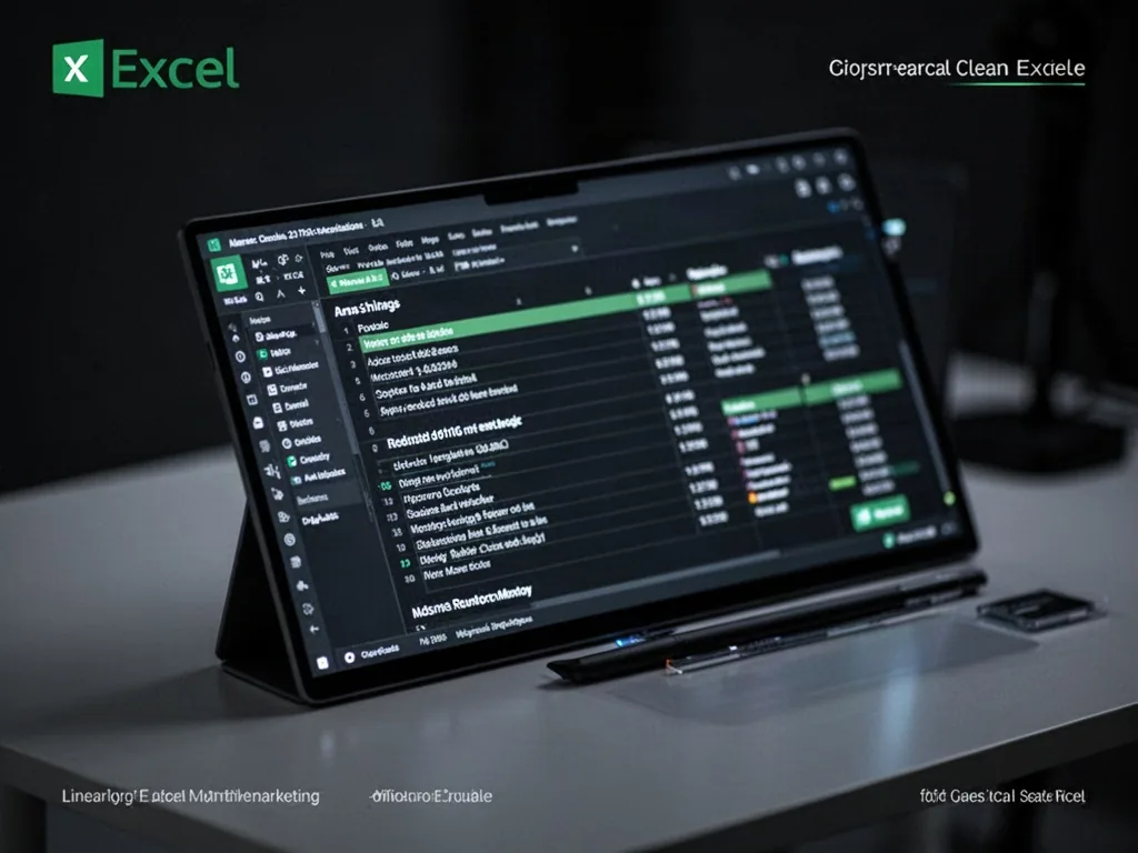 Tableur Excel avec menu déroulant ouvert pour choisir une option dans une liste