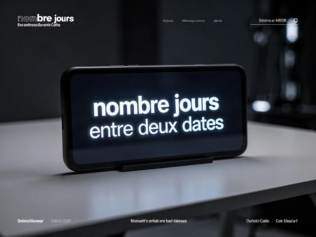Calendrier avec deux dates entourées et un crayon pour compter les jours